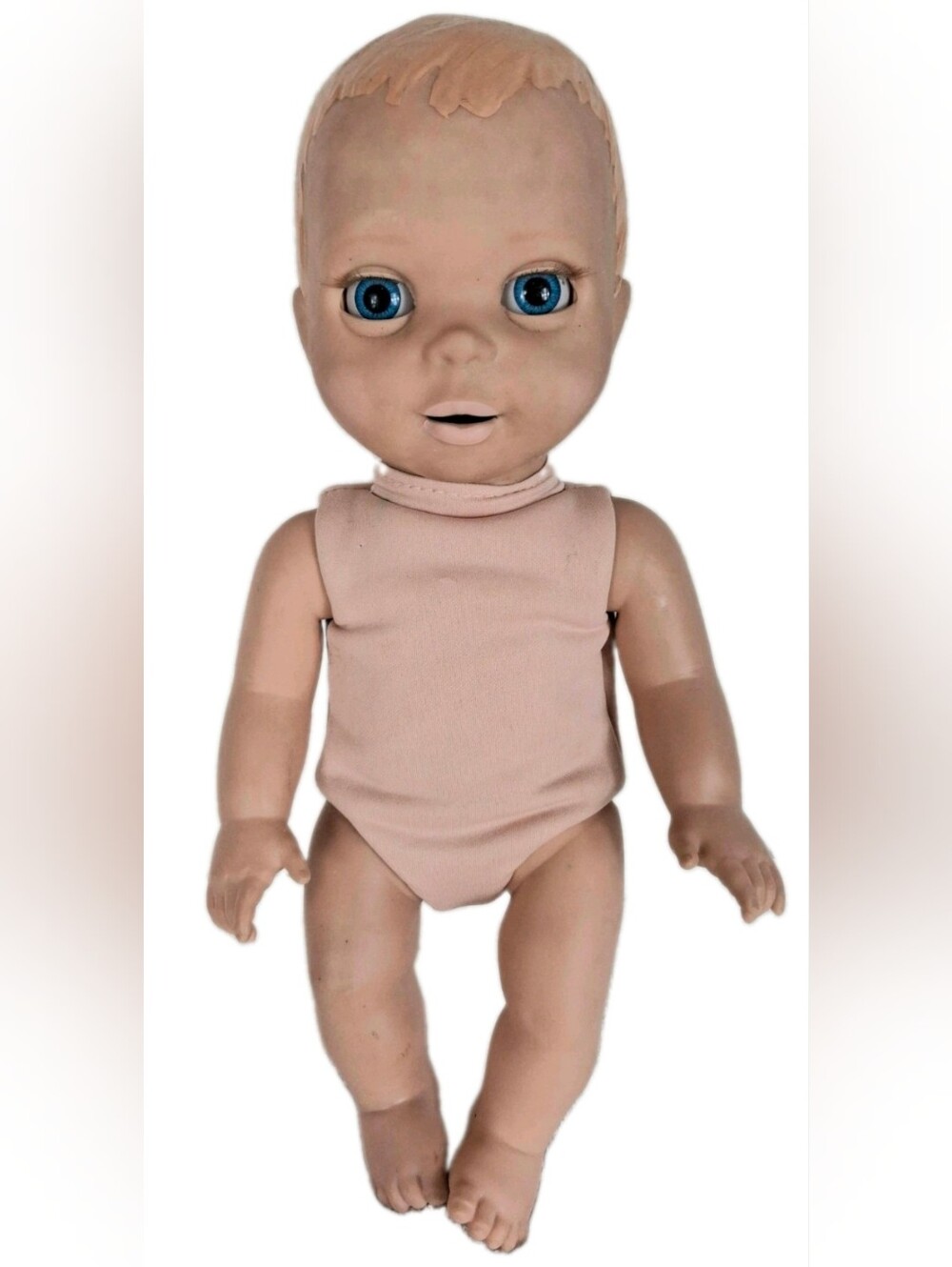 Luvabella Interactive Baby Doll Newborn Blonde Hair Blue Eyes 14" Collectible